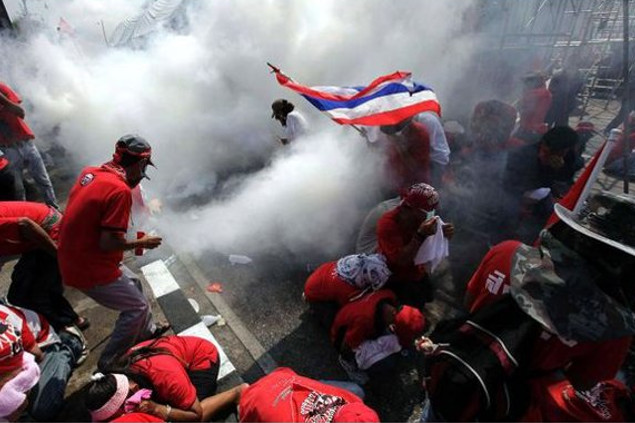 Brutale Kämpfe in Bangkok