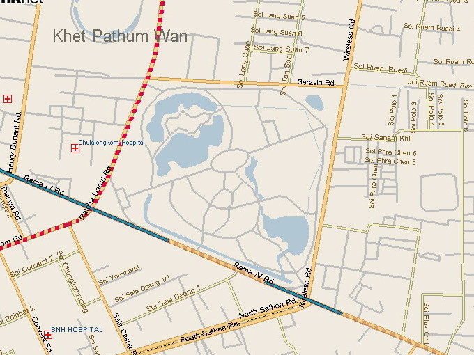 Khet Pathum Wan Map